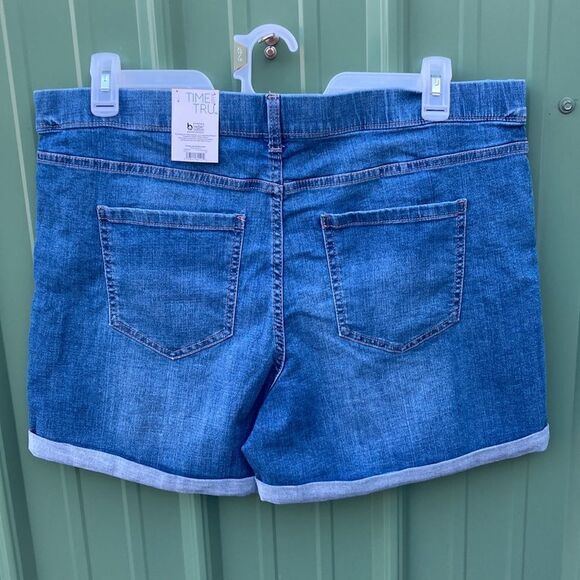 Women’s Denim Rolled Cuff Comfy Shorts 2-Pack Size XL - Picture 5 of 16